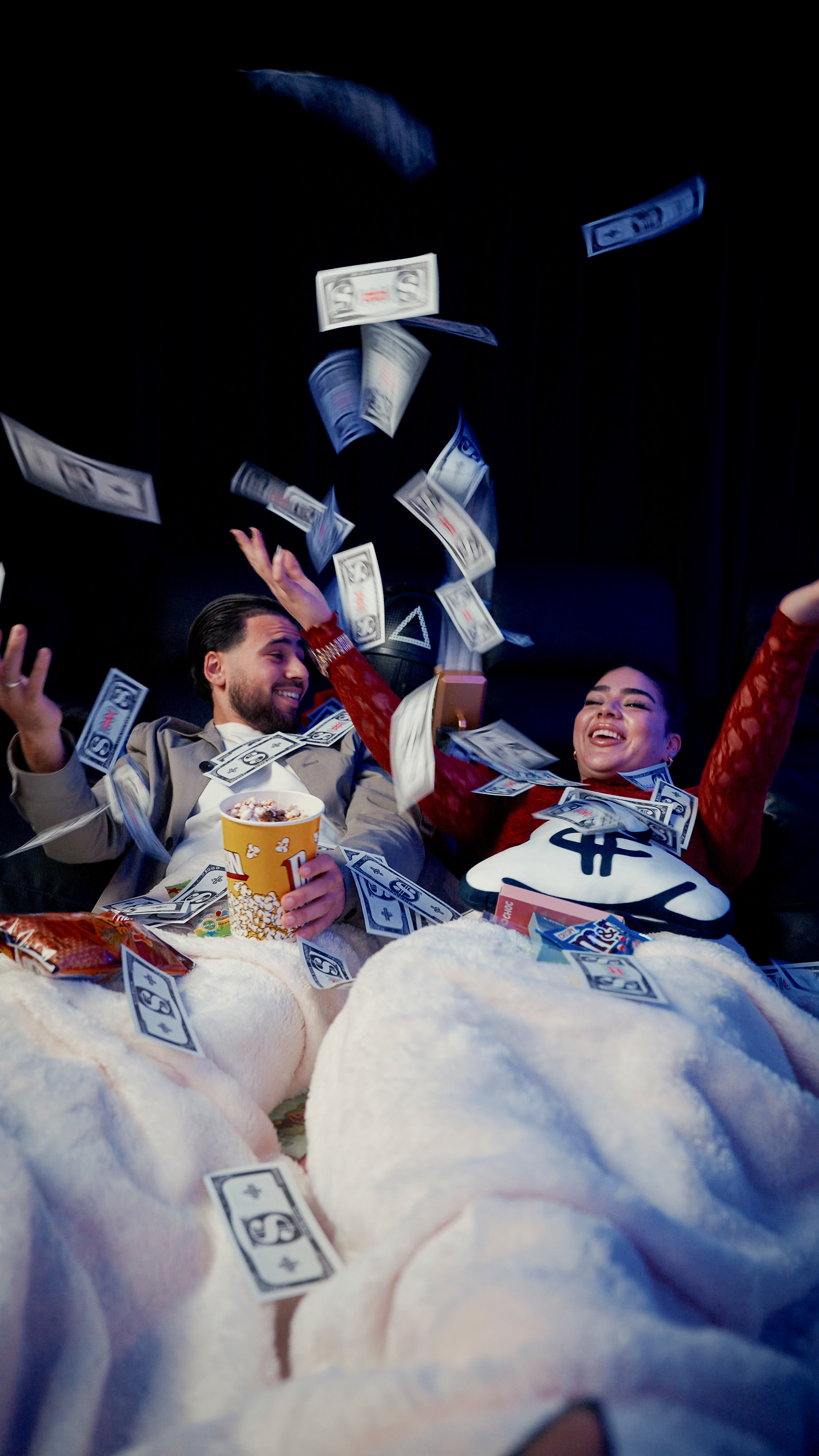 Stel in privébioscoop onder dekens met popcorn — VIP filmavond bij OM Cinema & Spa